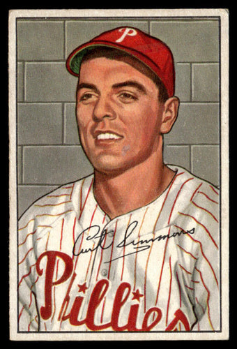 1952 Bowman #184 Curt Simmons VG-EX