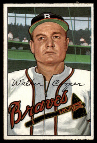1952 Bowman #208 Walker Cooper VG-EX