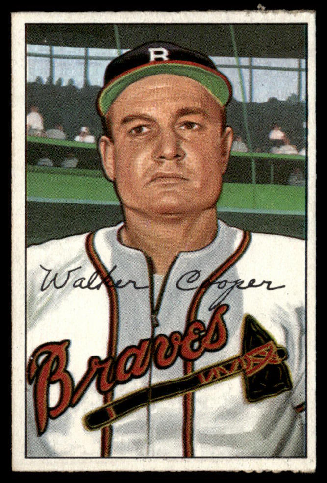1952 Bowman #208 Walker Cooper VG-EX