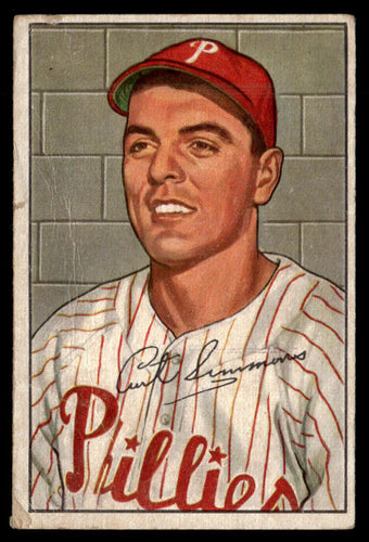 1952 Bowman #184 Curt Simmons VG-EX