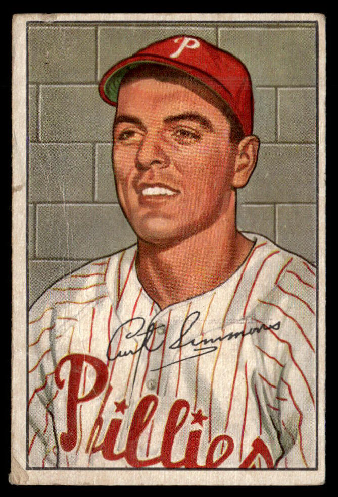 1952 Bowman #184 Curt Simmons VG-EX