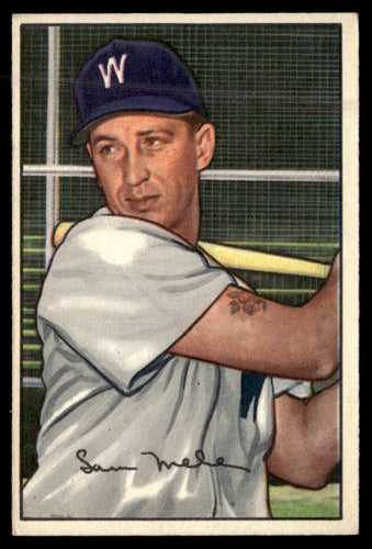 1952 Bowman #15 Sam Mele VG-EX