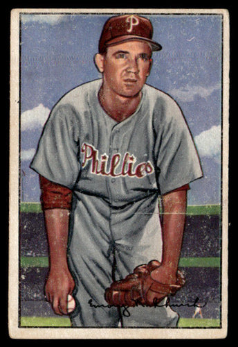 1952 Bowman #40 Bubba Church VG-EX
