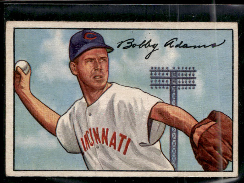 1952 Bowman #166 Bobby Adams VG-EX