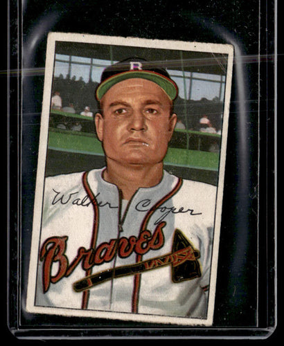 1952 Bowman #208 Walker Cooper VG-EX