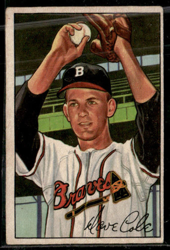 1952 Bowman #132 Dave Cole VG-EX