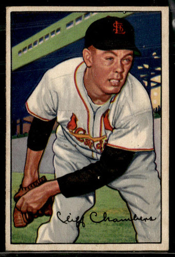 1952 Bowman #14 Cliff Chambers VG-EX