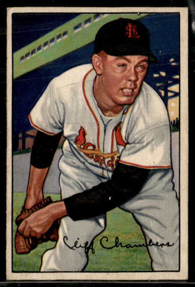 1952 Bowman #14 Cliff Chambers VG-EX
