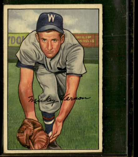 1952 Bowman #87 Mickey Vernon VG-EX