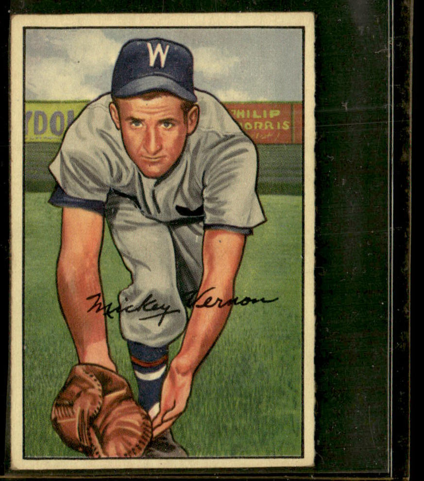 1952 Bowman #87 Mickey Vernon VG-EX