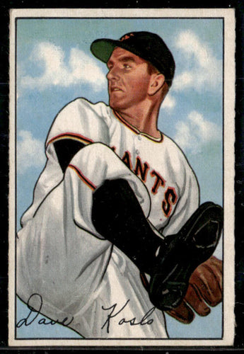 1952 Bowman #182 Dave Koslo VG-EX