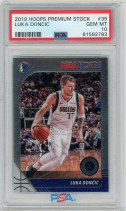 2019 Hoops Premium Stock #39 Luka Doncic PSA 10 Gem Mint