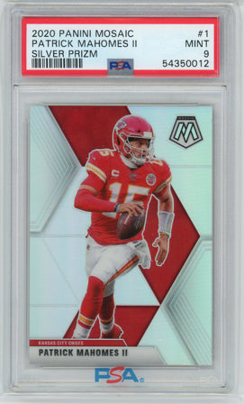 2020 Panini Mosaic #1 Patrick Mahomes II SILVER PRIZM PSA 9 MINT