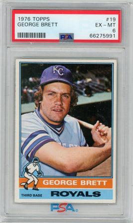 1976 Topps #19 George Brett PSA 6 EXMT