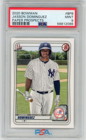 2020 Bowman #BP-8 Jasson Dominguez Prospects PSA 9 MINT