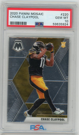 2020 Panini Mosaic #220 Chase Claypool PSA 10 PSA 10 Gem Mint