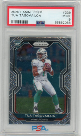 2020 Panini Prizm #339 Tua Tagovailoa PSA 9 MINT