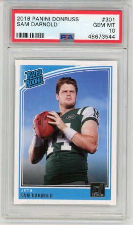2018 Donruss #301 Sam Darnold PSA 10 Gem Mint