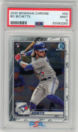 2020 Bowman Chrome #50 Bo Bichette PSA 9 MINT