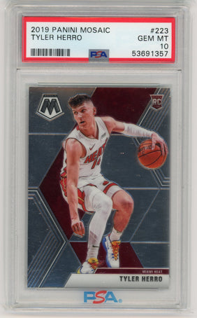 2019 Panini Mosaic #223 Tyler Herro PSA 10 PSA 10 Gem Mint