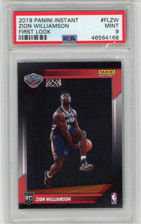 2019 Panini Instant NBA RPS First Look #FL-ZW Zion Williamson PSA MINT
