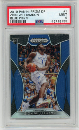 2019 Panini Prizm Draft Picks #1 Zion Williamson Prizms Silver PSA 9 Mint