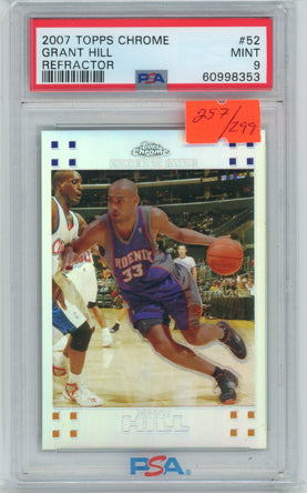 2007 Topps Chrome #52 Grant Hill PSA 9 Mint