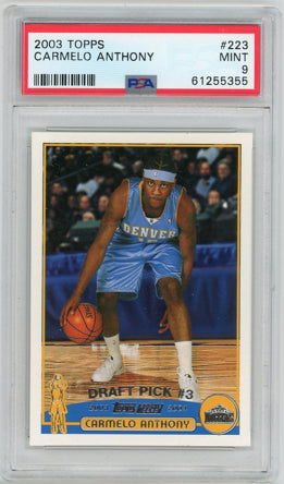 2003 Topps 1st Edition #223 Carmelo Anthony PSA 9 MINT