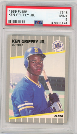 1989 Fleer #548 Ken Griffey Jr. PSA 9 MINT