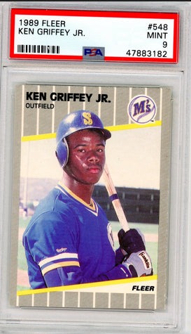 1989 Fleer #548 Ken Griffey Jr. PSA 9 MINT