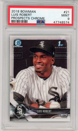 2018 Bowman #BCP21 Luis Robert Chrome Prospects PSA 9 MINT