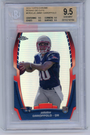 2014 Topps Chome #CRDCJG Jimmy Garoppolo Rookie Die Cuts BGS 9.5 BGS 9.5 Mint+