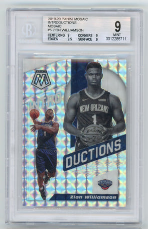 2019 Panini Mosaic #10 Eric Paschall Introductions Mosaic BGS 9 Mint
