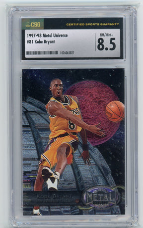 1997 Metal Universe #81 Kobe Bryant SGC 8.5 NMMT+