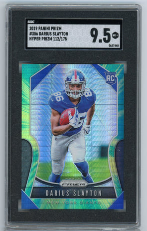 2019 Panini Prizm #356 Darius Slayton Rookie Autographs SGC 9.5 Mint+