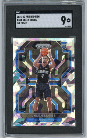 2021 Panini Prizm #314 Jalen Suggs Red White and Blue SGC 9 MINT