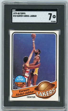 1979 Topps #77 KAREEM ABDUL JABBAR SGC 7 NEAR MINT