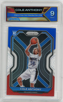 2020 Panini Prizm #292 Cole Anthony Red, White and Blue Prizms UNKNOWN 9 Mint