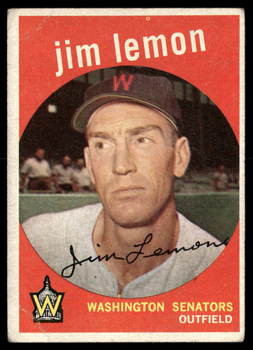 1959 Topps #215a Jim Lemon White/lighter back VGEX-B111R4