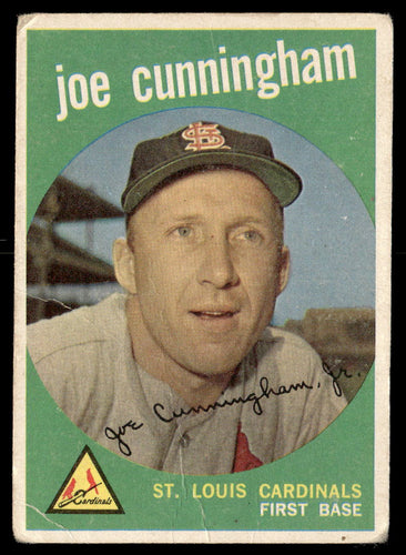 1959 Topps #285a Joe Cunningham White/lighter back VGEX-B111R4