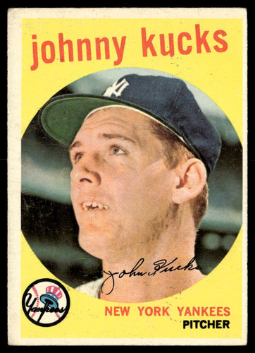 1959 Topps #289 Johnny Kucks VGEX-B111R4