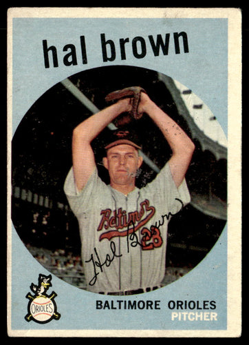 1959 Topps #487 Hal Brown VGEX-B111R4