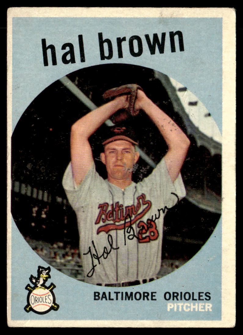 1959 Topps #487 Hal Brown VGEX-B111R4