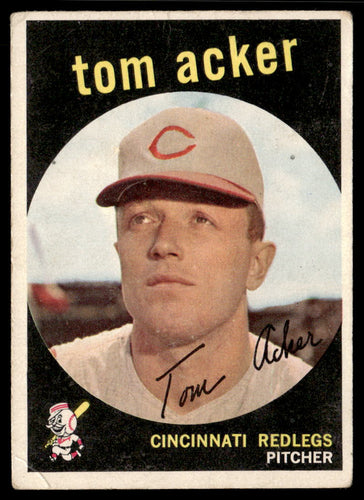 1959 Topps #201a Tom Acker White/lighter back VGEX-B111R4