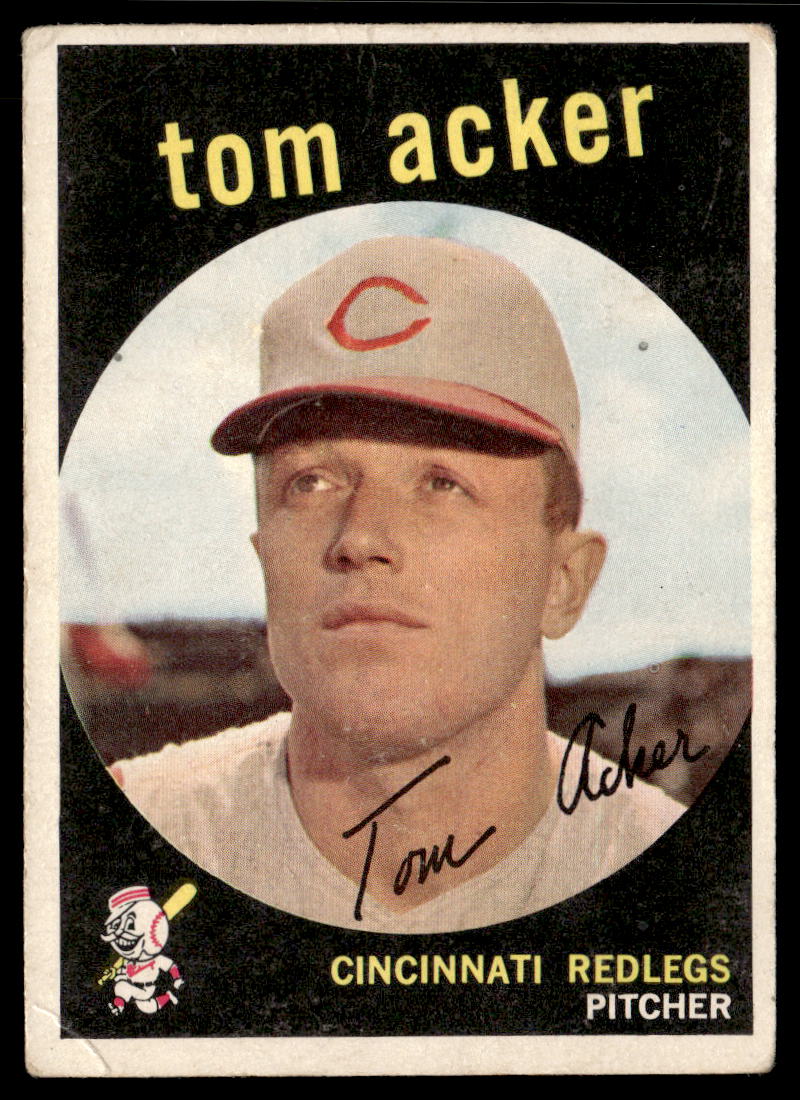 1959 Topps #201a Tom Acker White/lighter back VGEX-B111R4