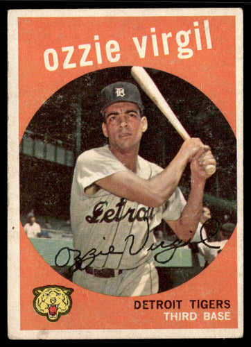 1959 Topps #203b Ozzie Virgil Gray/darker back VGEX-B111R4