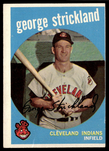 1959 Topps #207a George Strickland White/lighter back VGEX-B111R4