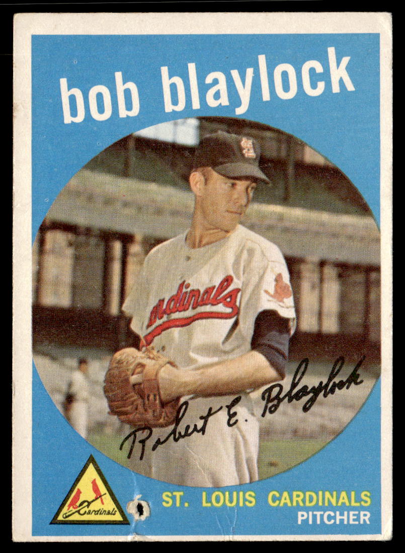 1959 Topps #211a Bob Blaylock White/lighter back VGEX-B111R4