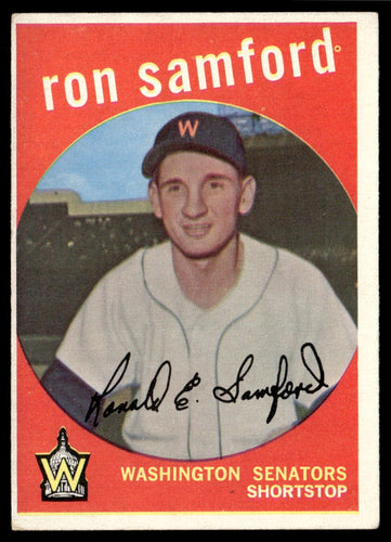 1959 Topps #242a Ron Samford White/lighter back VGEX-B111R4