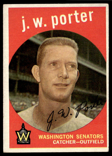 1959 Topps #246a J.W. Porter White/lighter back VGEX-B111R4